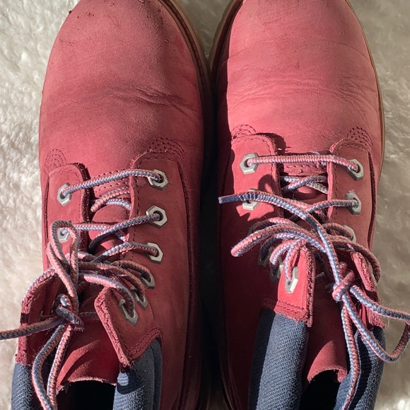 Timberland Boots Burgundy and Blue color - Picture 8 of 16